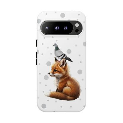 Taube mit Fuchs iPhone & Google Pixel Tiermotiv Handyhülle - Tierisch guter Schutz
