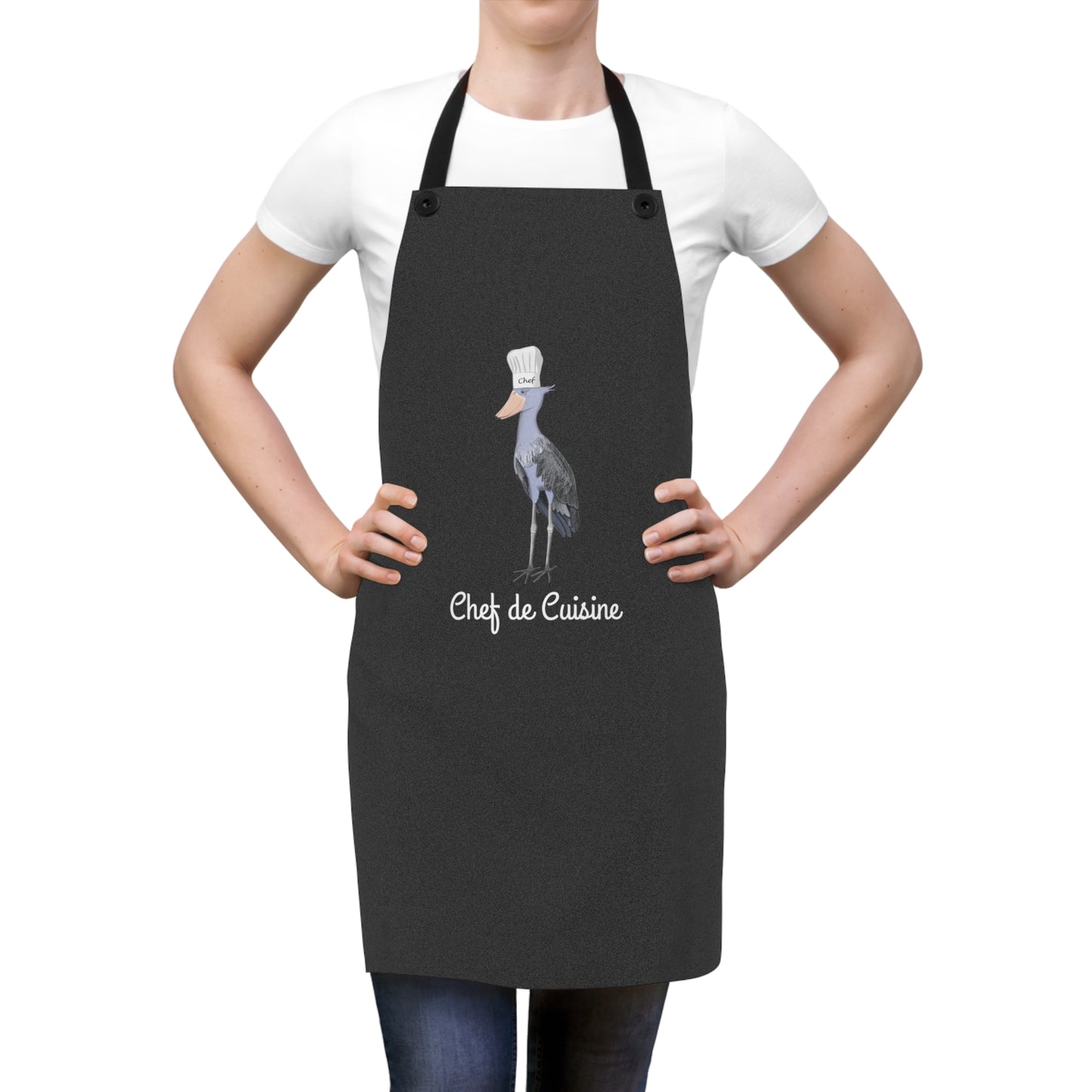 Schuhschnabel Schürze Chef de Cuisine | Lustiges Geschenk für Hobbyköche | jz.birds