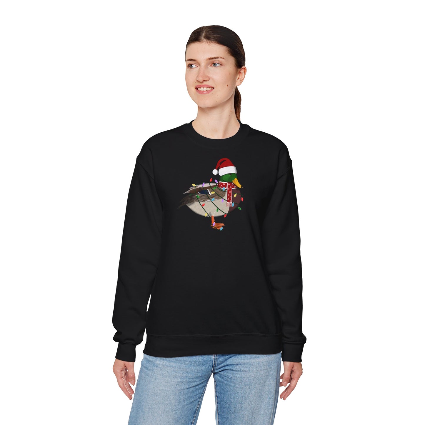 Ente Weihnachts-Sweatshirt | Unisex Vogel Sweater für Vogelfreunde & Vogelbeobachter
