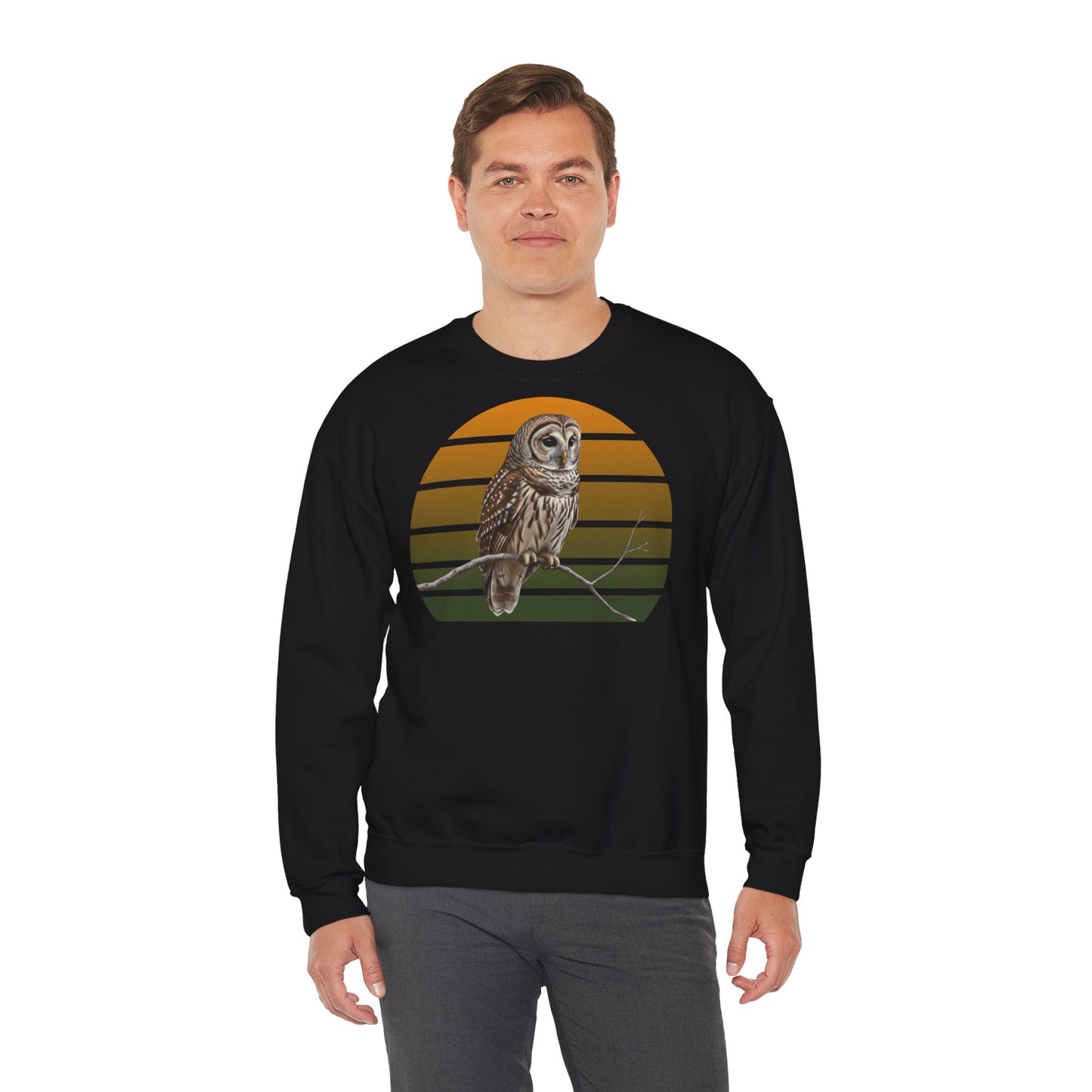Streifenkauz Eule Sweatshirt | Unisex Pullover für Vogelfreunde & Vogelbeobachter