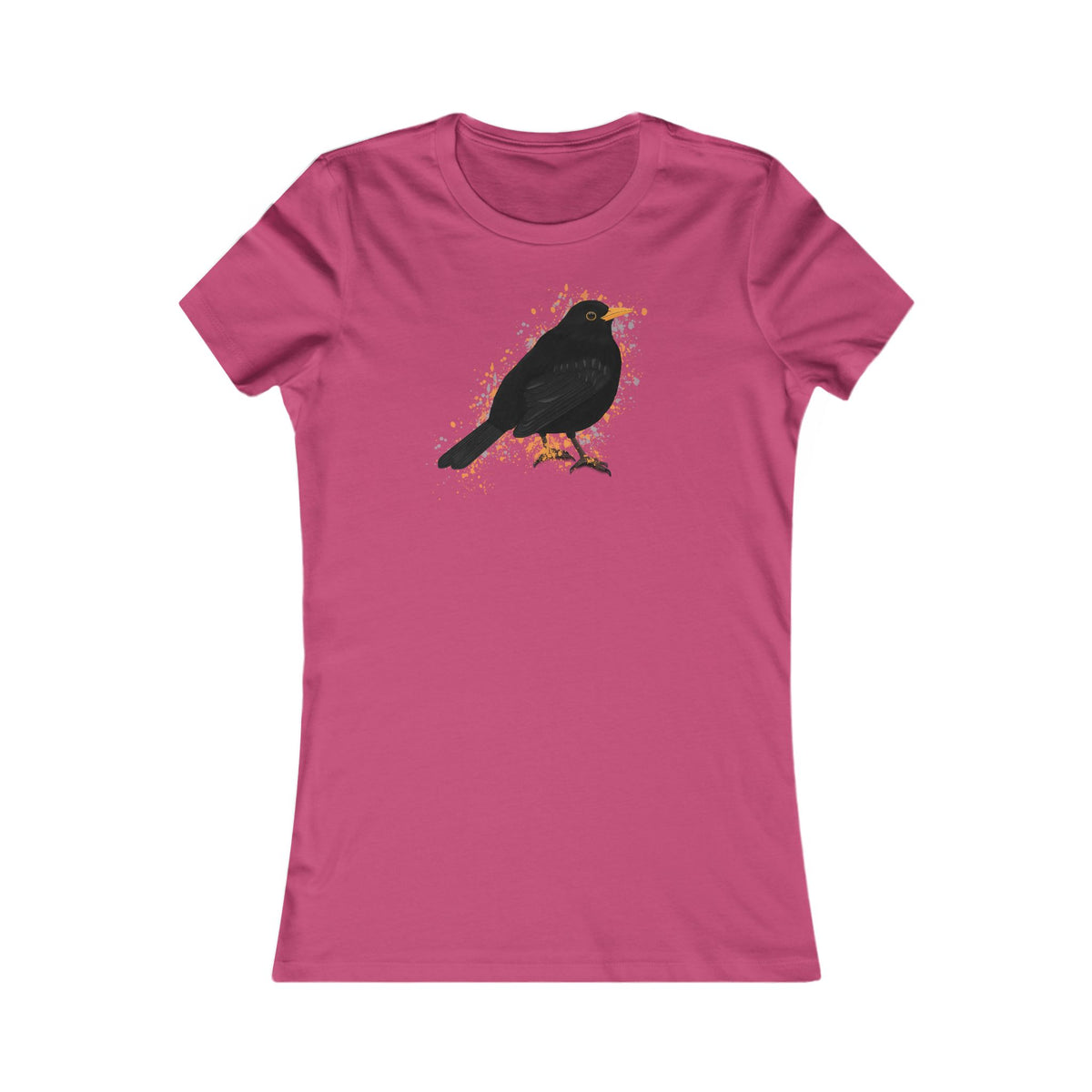 Amsel Frauen T-Shirt mit Bird Graphic Tee Hintergrund