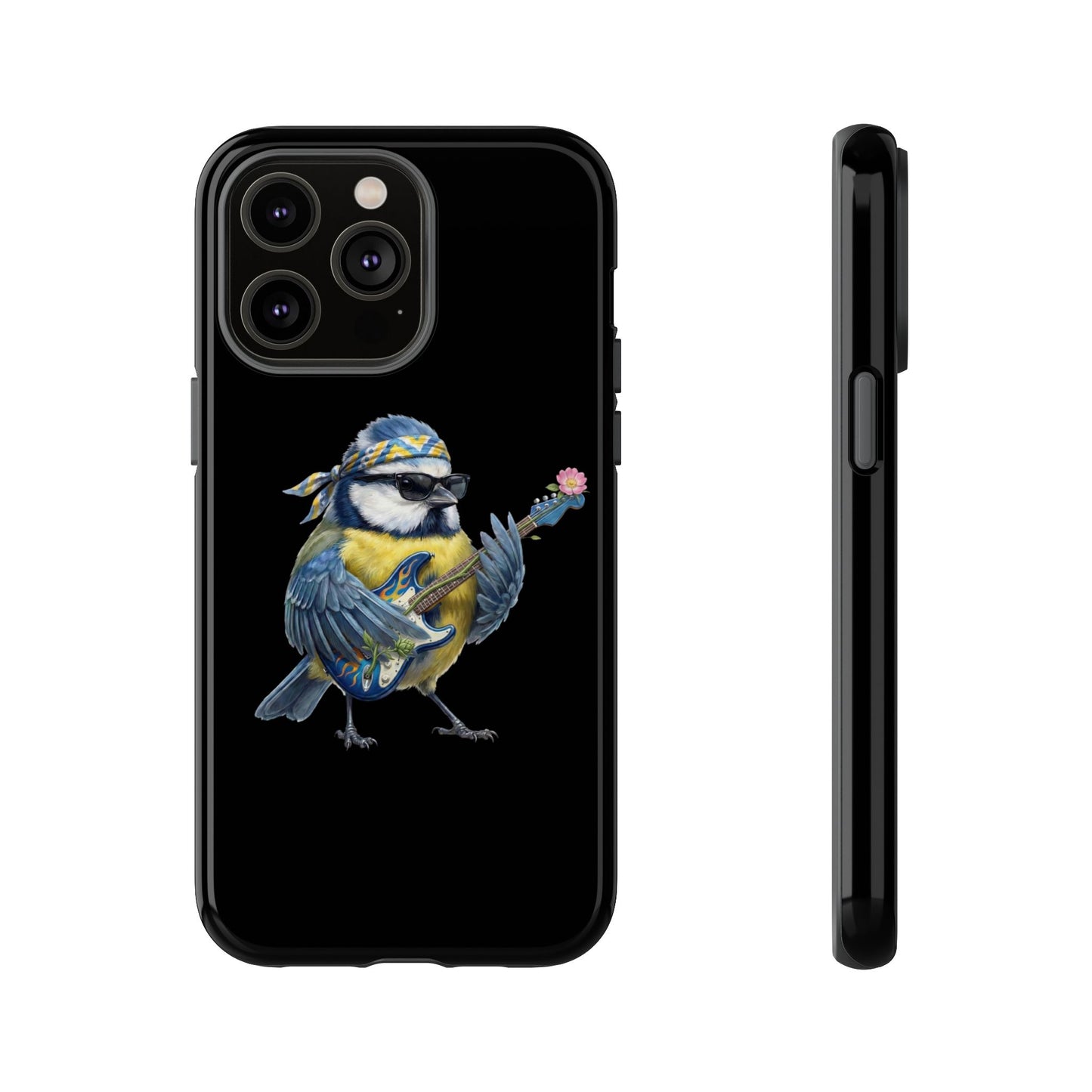 Bert Blumen-Gitarre Handyhülle (iPhone & Google Pixel) – Die Gartenvögel Band 2 Merch