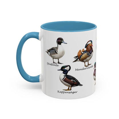 Tasse mit Entenarten: – Accent Coffee Mug und Birds Design Stil
