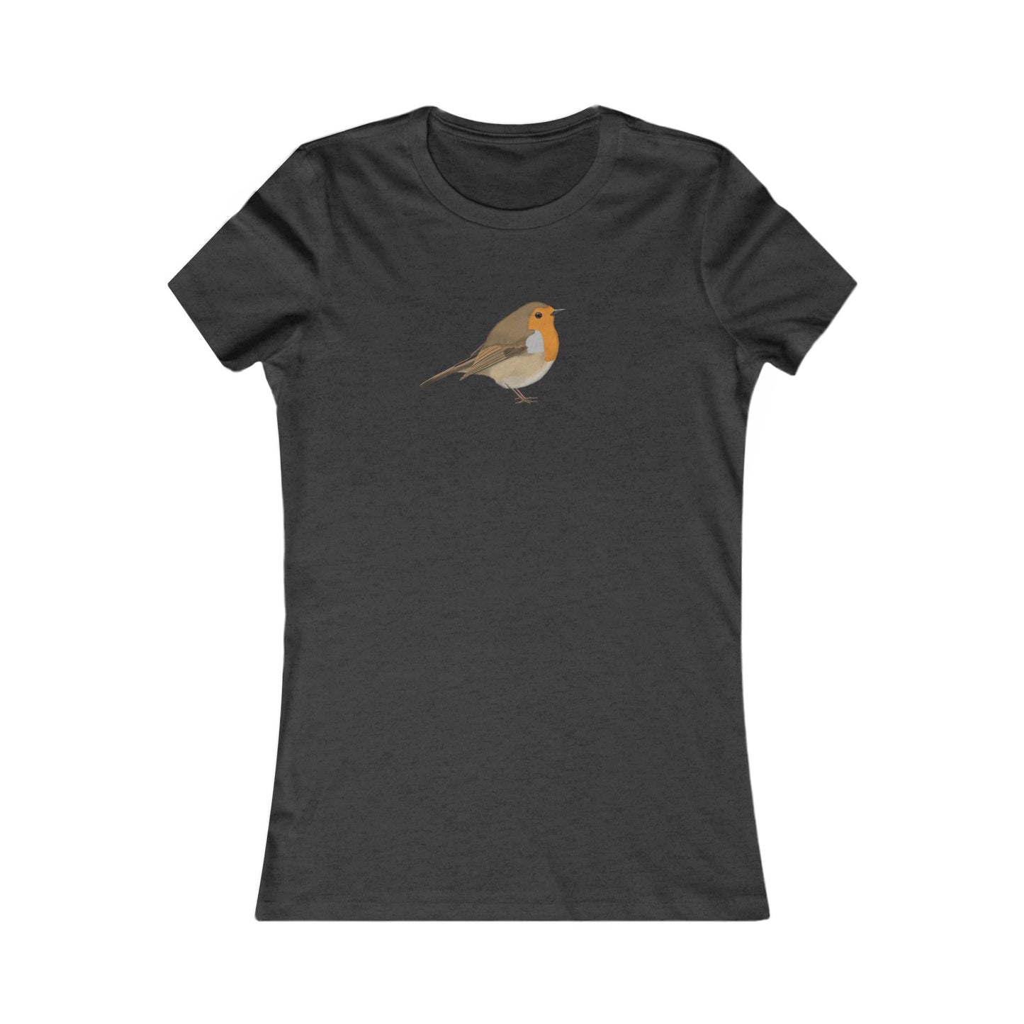 Rotkehlchen Vogel T-Shirt für Frauen Vogelfreunde und Vogelbeobachter