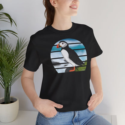 Papageitaucher am Meer Vogel T-Shirt für Vogelfreunde und Vogelbeobachter