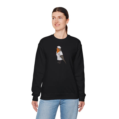 Rotkehlchen Krankenschwester Sweatshirt (Unisex) - Geschenk für Pflege & Medizin