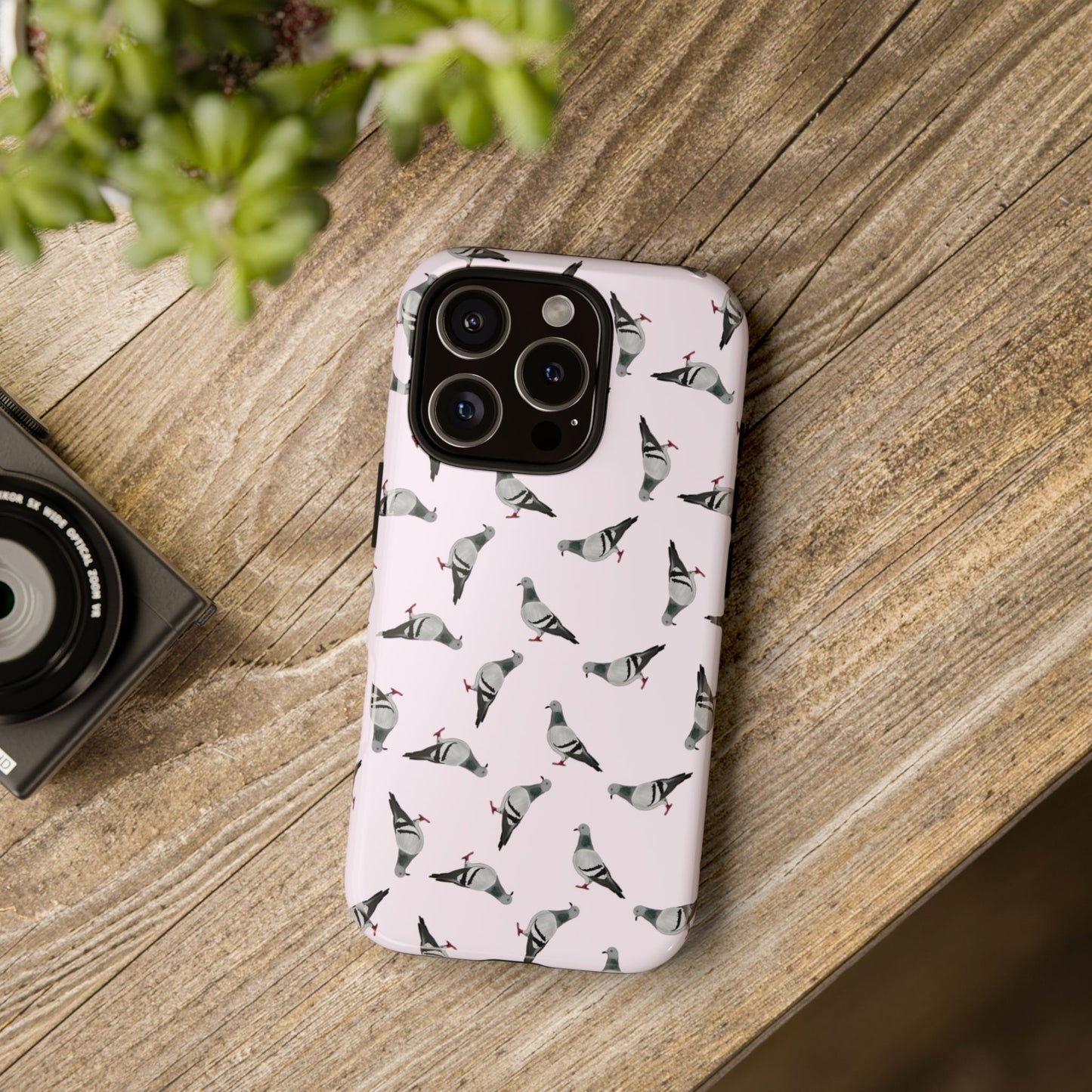 Taube Handyhülle in Rosa | Vogel-Motiv für iPhone & Google Pixel