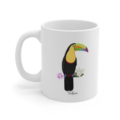 Tukan Vogel Tasse Weiß für Vogelbeobachter