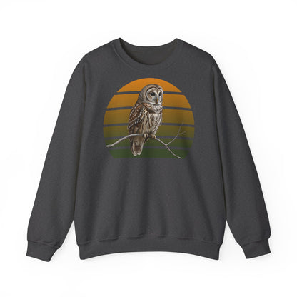 Streifenkauz Eule Sweatshirt | Unisex Pullover für Vogelfreunde & Vogelbeobachter