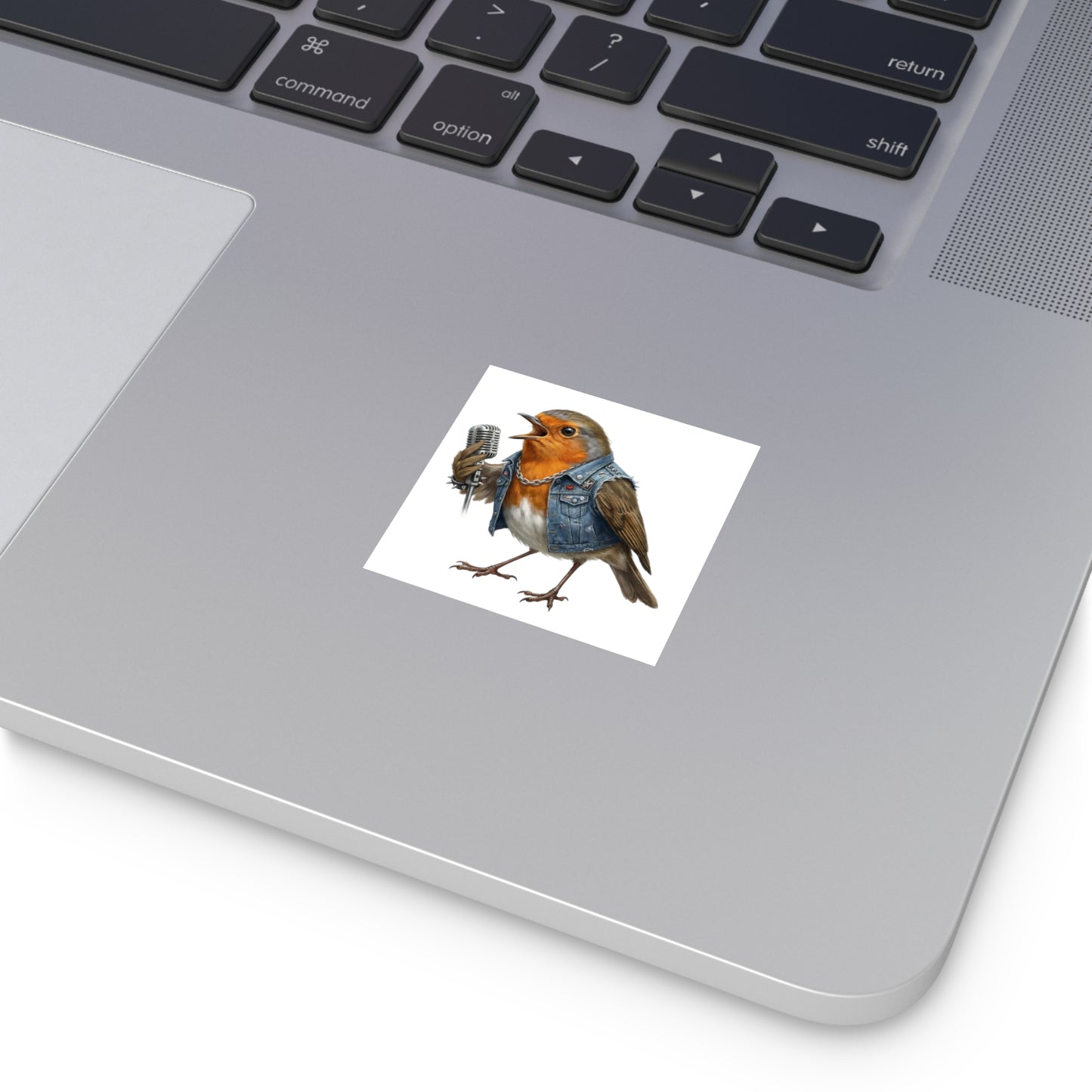 Rotkehlchen Aufkleber – animal sticker und band Stil