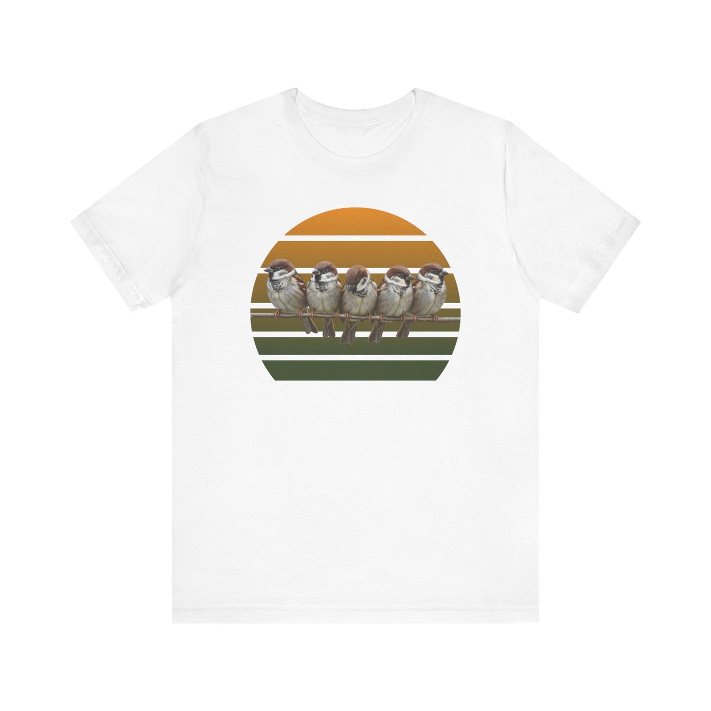 Spatzen Premuim T-Shirt | Geschenk für Vogelbeobachter | jz.birds