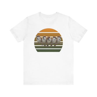 Spatzen Premuim T-Shirt | Geschenk für Vogelbeobachter | jz.birds