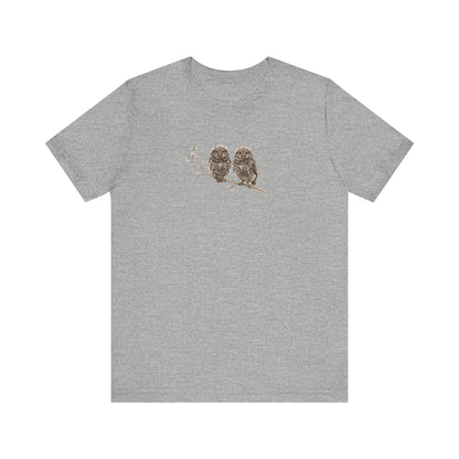 Steinkauz Ästling T-Shirt | Süßes Frühlingsblüten Vogelmotiv für Vogelbeobachter