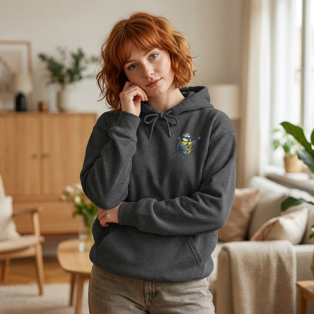 Blaumeise Kapuzenpullover – artistic apparel und casual outerwear Stil