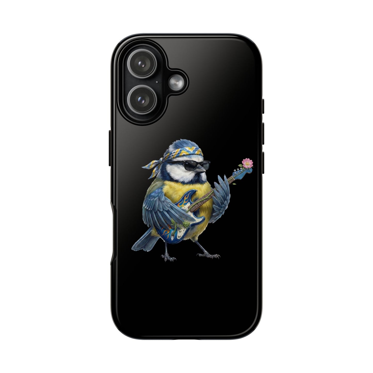 Bert Blumen-Gitarre Handyhülle (iPhone & Google Pixel) – Die Gartenvögel Band 2 Merch