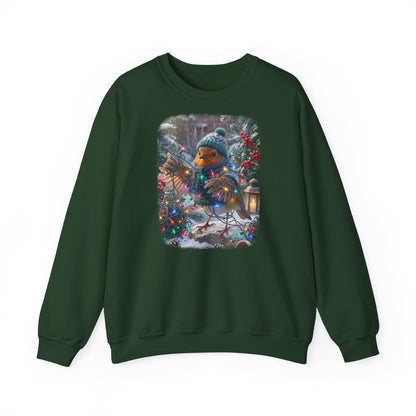 Premium Sweatshirt Rosi Rotkehlchen und die Lichterkette