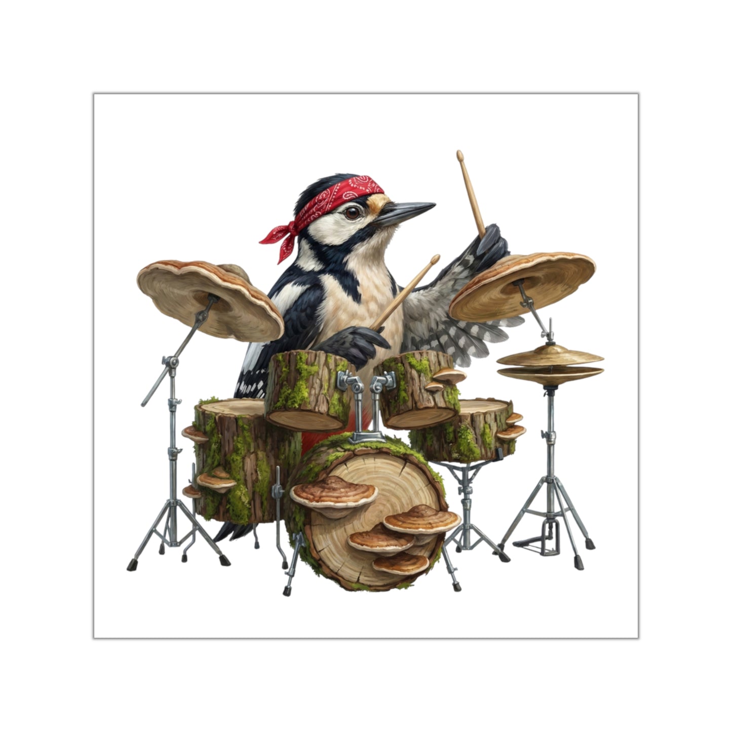 Specht Aufkleber – animal sticker, band