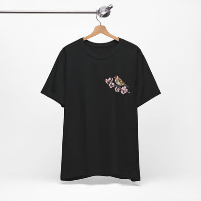 Stieglitz Vogel T-Shirt in Black