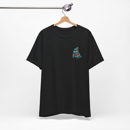 Eisvogel in Strick T-Shirt – Weiches Premium Shirt mit Winterlichem Vogelmotiv