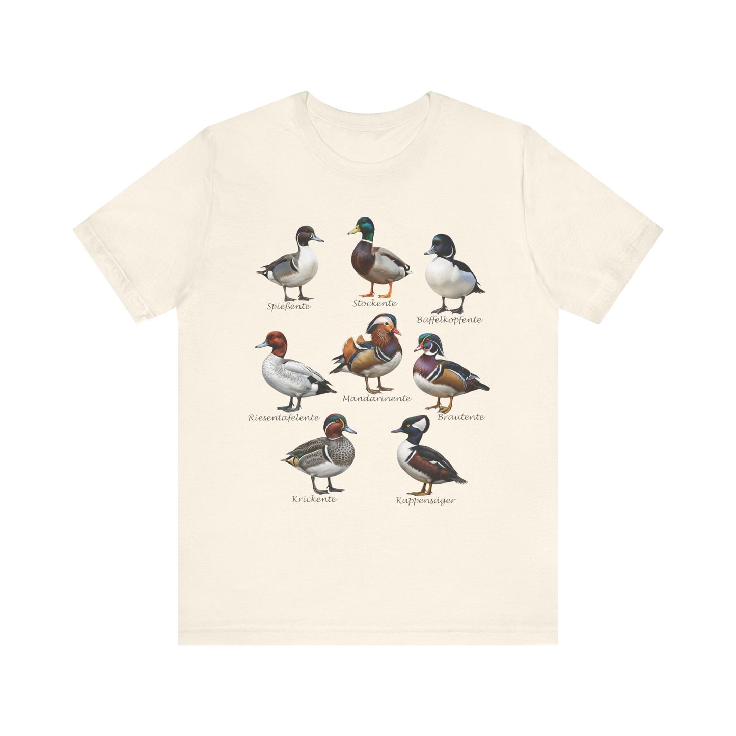 T-Shirt mit Entenarten: Vogel bird graphic tee Hintergrund