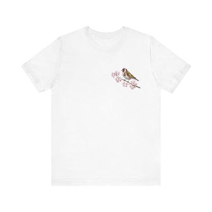 Stieglitz Vogel T-Shirt – bird graphic tee und watching gear Stil