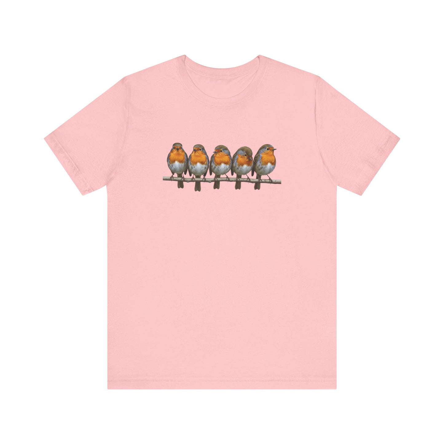 Rotkehlchen T-Shirt (Unisex) – Weiches Premium Shirt mit Einzigartigem Vogelmotiv