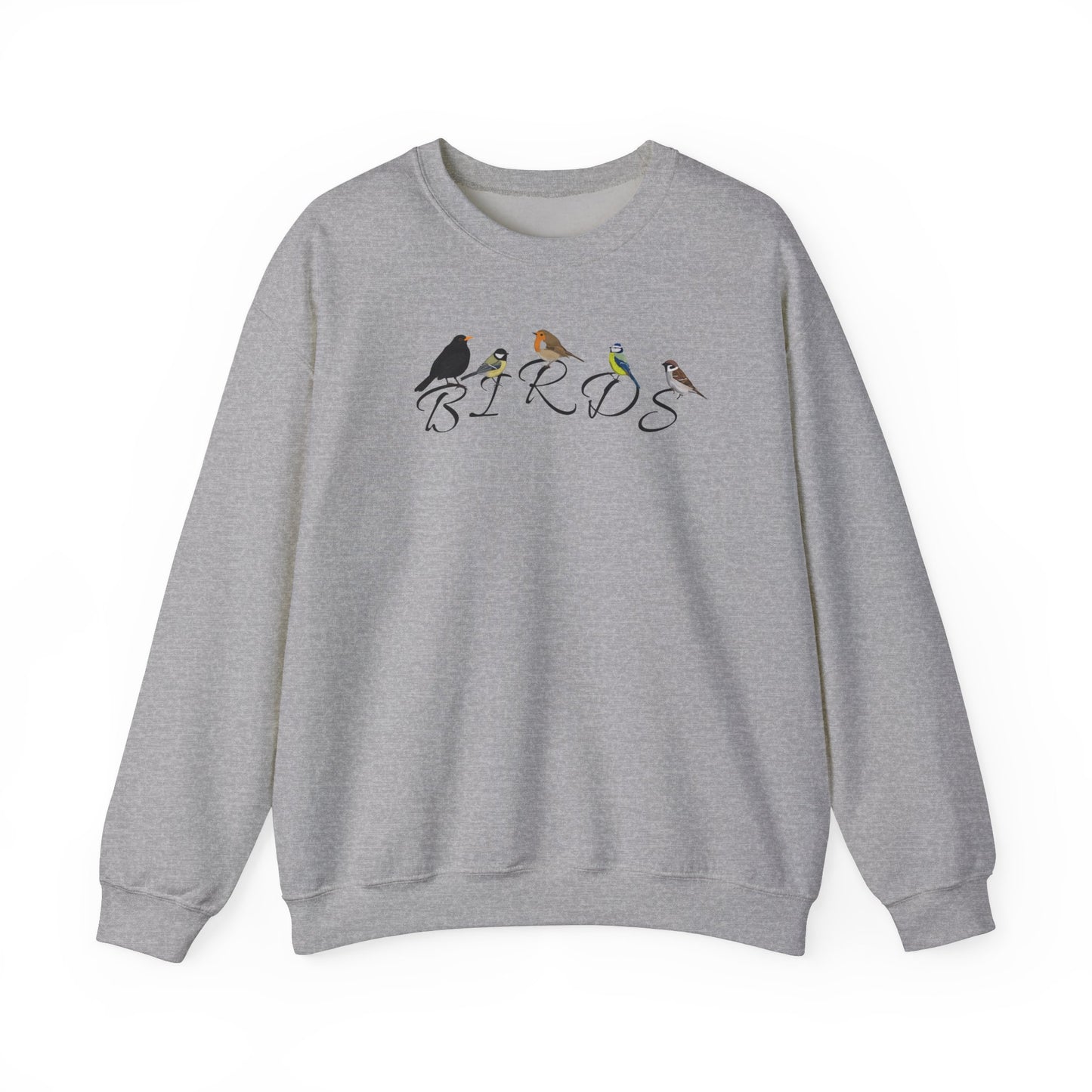 Birds Amsel Rotkehlchen Kohlmeise Blaumeise Spatz Vogel Sweatshirt für Vogelbeobachter