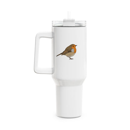 Rotkehlchen Thermo-Tumbler 40oz (1,2L) – Edelstahl Isolierbecher für Vogelbeobachter