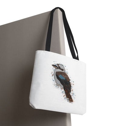 Kookaburra Tragetasche 40x40cm Vogel Tasche Weiß für Vogelbeobachter