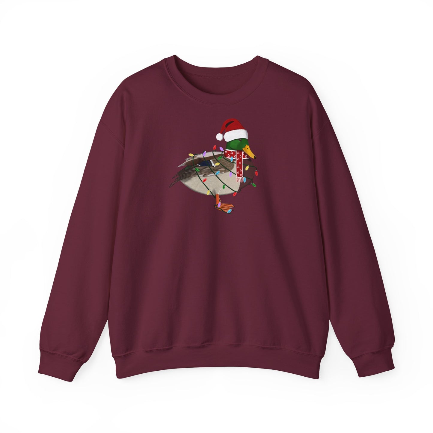 Ente Weihnachts-Sweatshirt | Unisex Vogel Sweater für Vogelfreunde & Vogelbeobachter