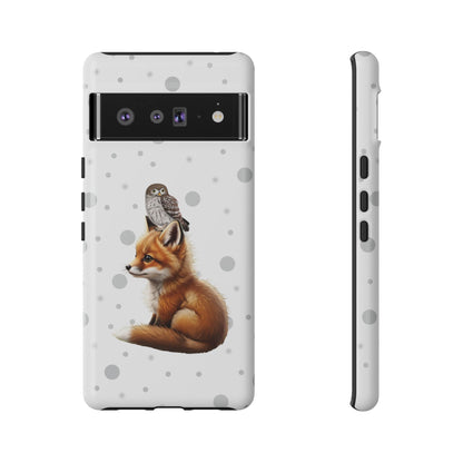 Eule mit Fuchs iPhone & Google Pixel Tiermotiv Handyhülle - Tierisch guter Schutz