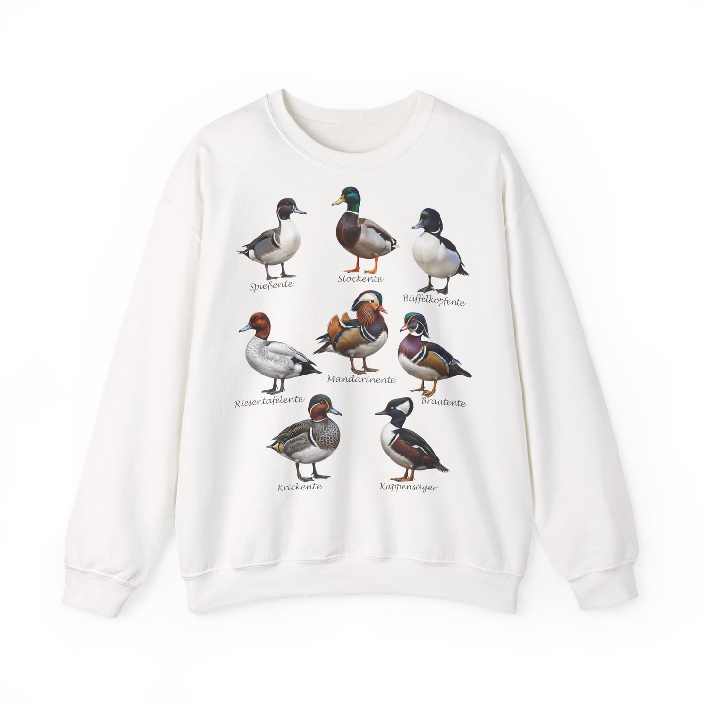 Sweatshirt mit Entenarten: Vogelmotiv in Black