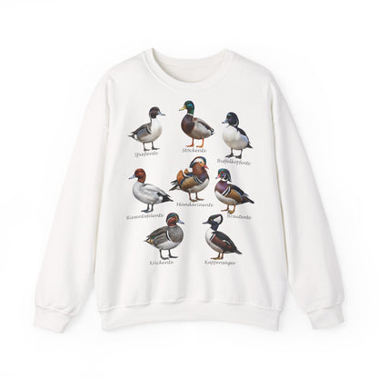 Sweatshirt mit Entenarten: Vogelmotiv in Black