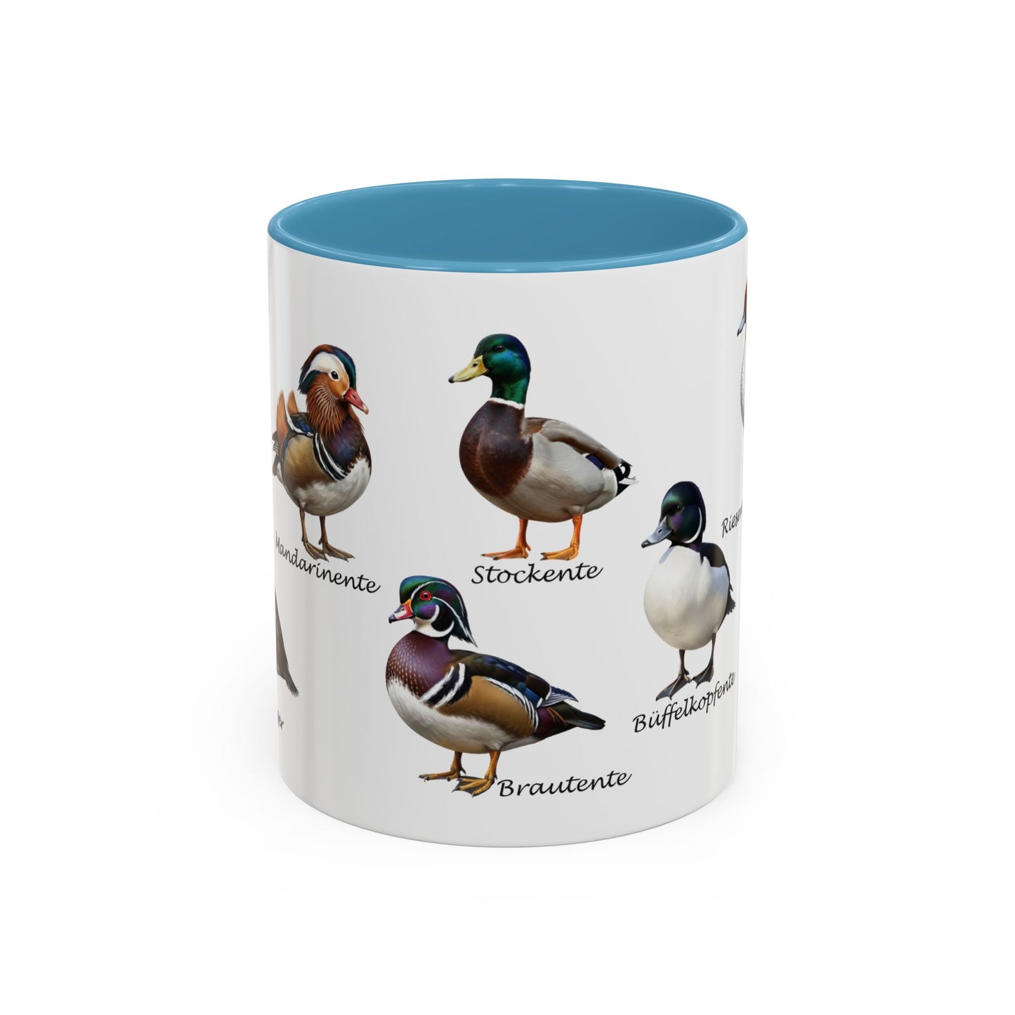 Tasse mit Entenarten: – Accent Coffee Mug, Birds Design