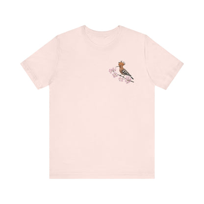 Wiedehopf T-Shirt mit Vogel bird graphic tee Hintergrund