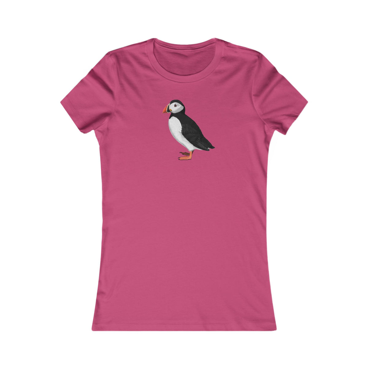 Papageitaucher Frauen T-Shirt mit Bird Graphic Tee Hintergrund
