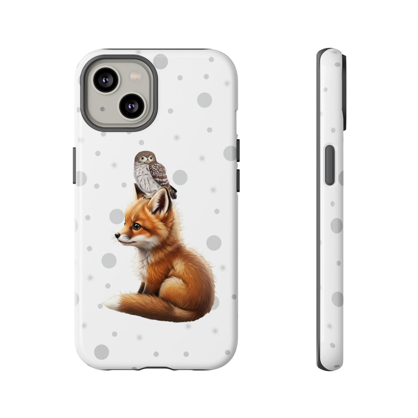 Eule mit Fuchs iPhone & Google Pixel Tiermotiv Handyhülle - Tierisch guter Schutz