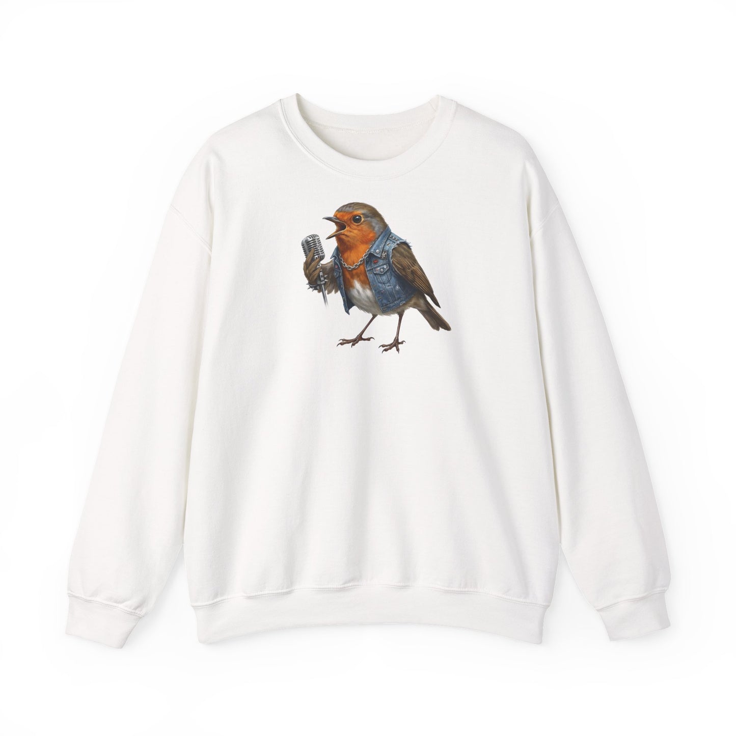 Rocky Rotkehlchen Sweatshirt – Die Gartenvögel Offizielles Band Merch (Unisex Pullover) – Animal Graphic Tee, Vogelmotiv