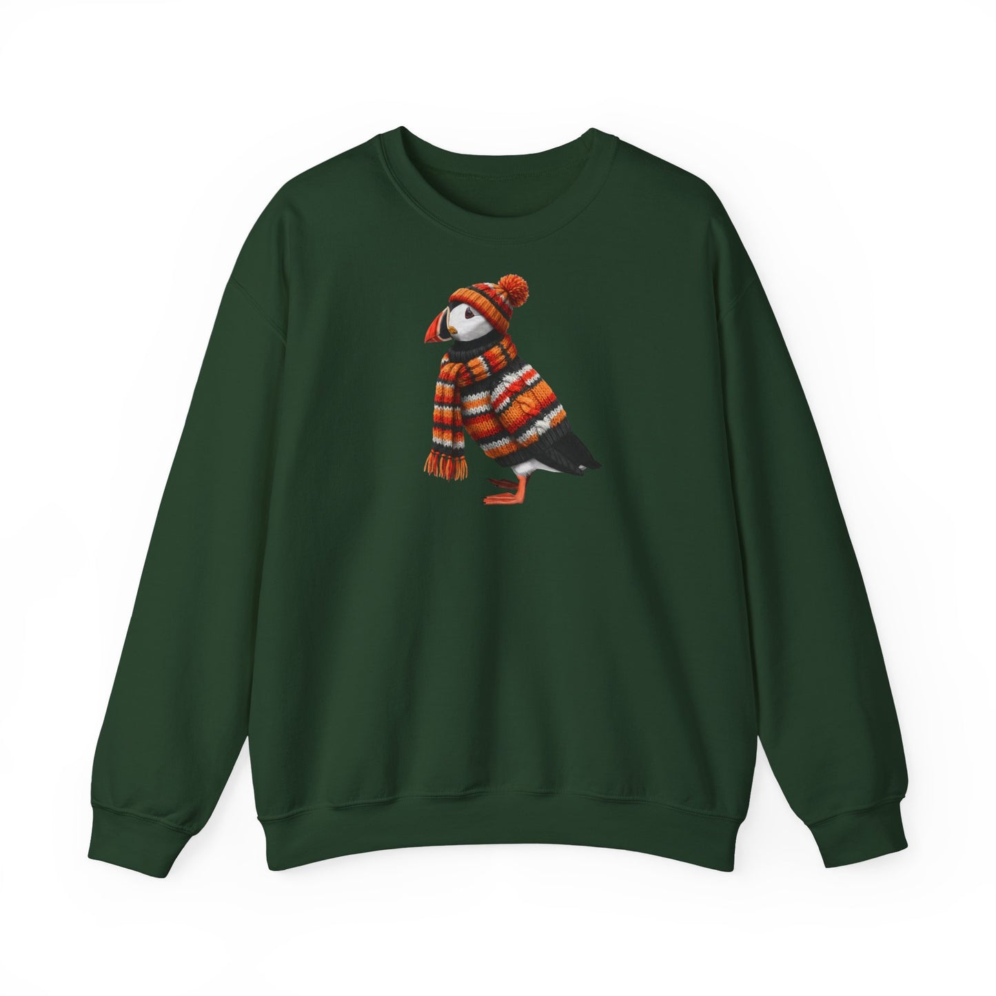 Papageitaucher in Strick Weihnachts-Sweatshirt | Unisex Vogel Sweater für Vogelfreunde & Vogelbeobachter