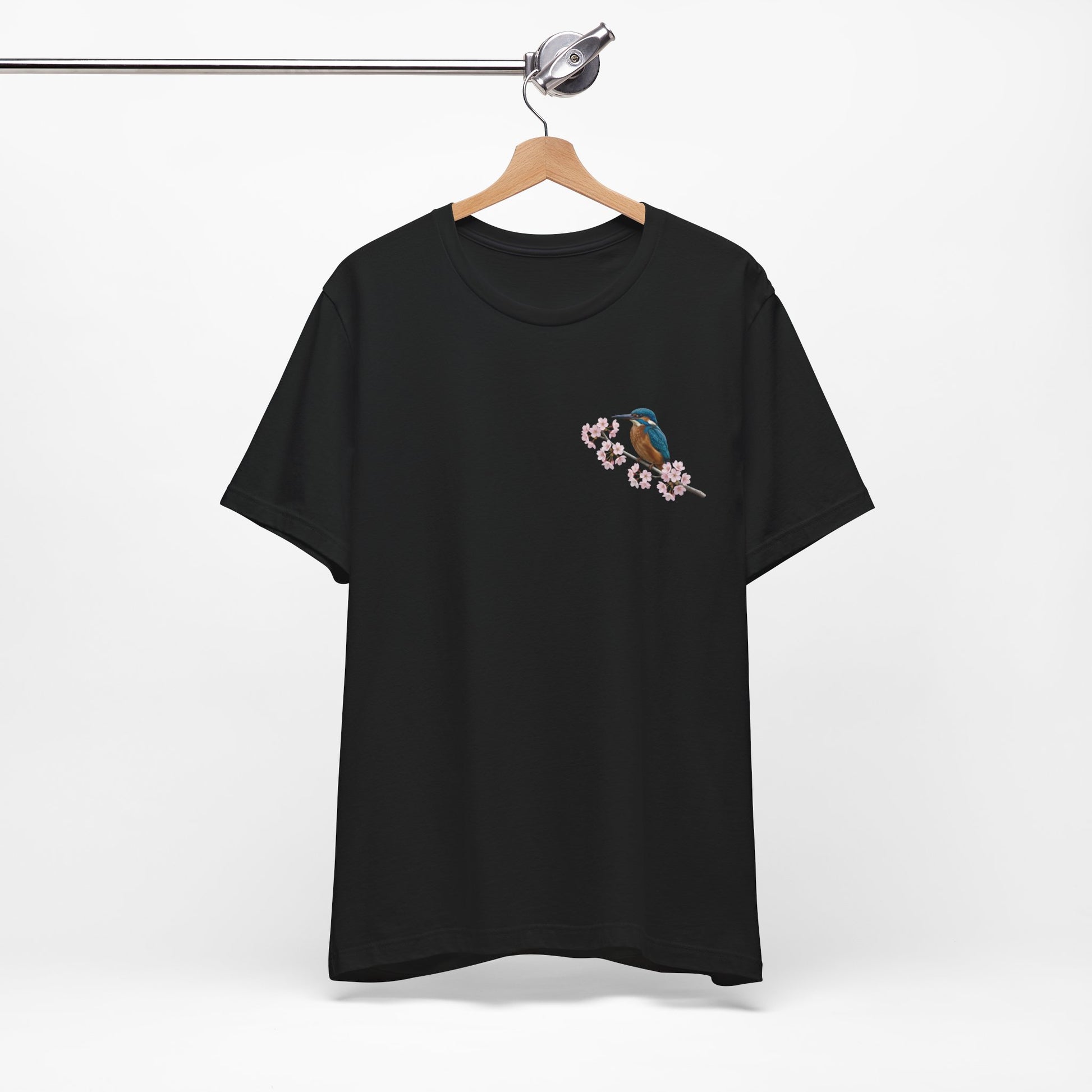 Eisvogel Vogel T-Shirt in Black