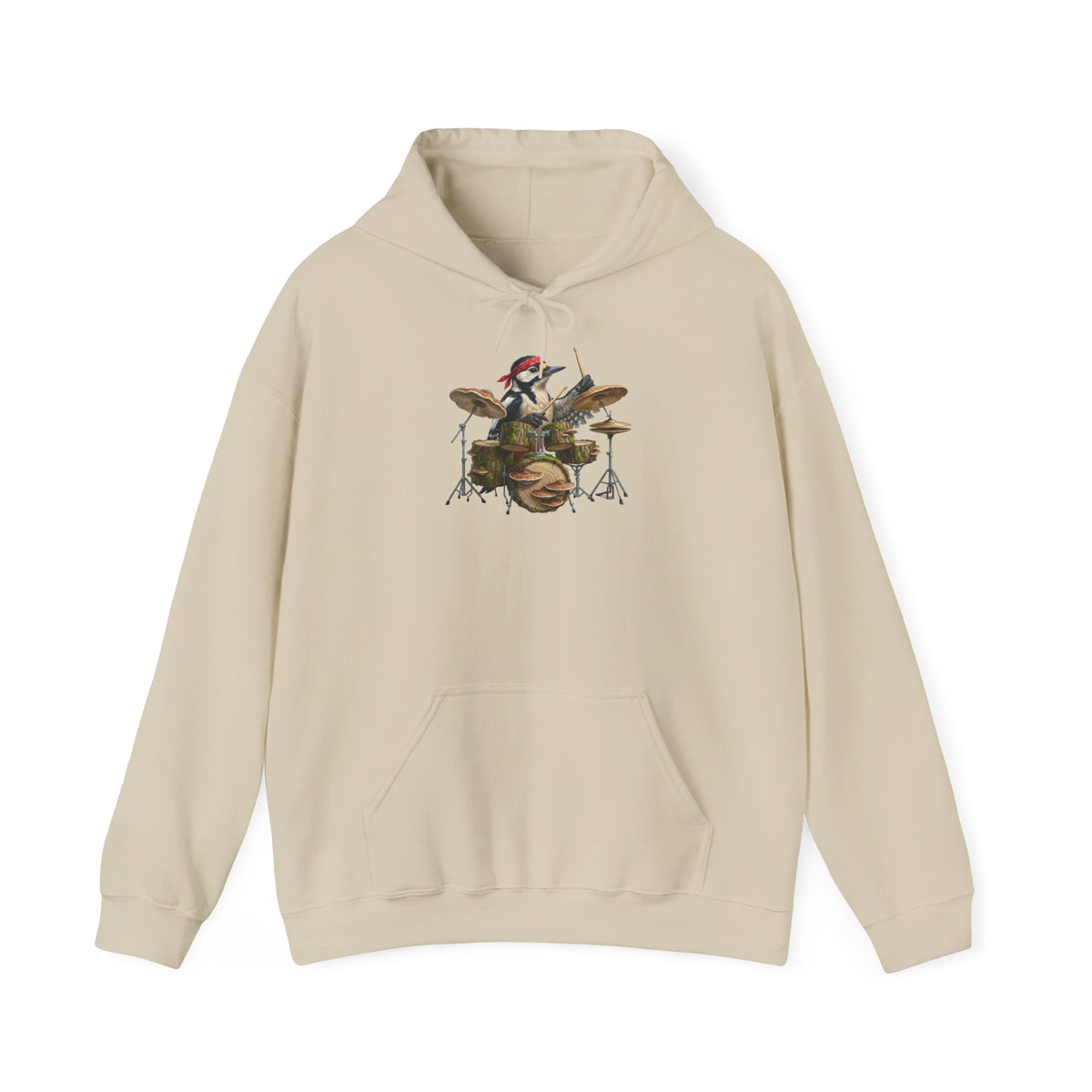 Specht Schlagzeuger Hoodie – Lustiger Kapuzenpullover für Drummer & Vogelfreunde