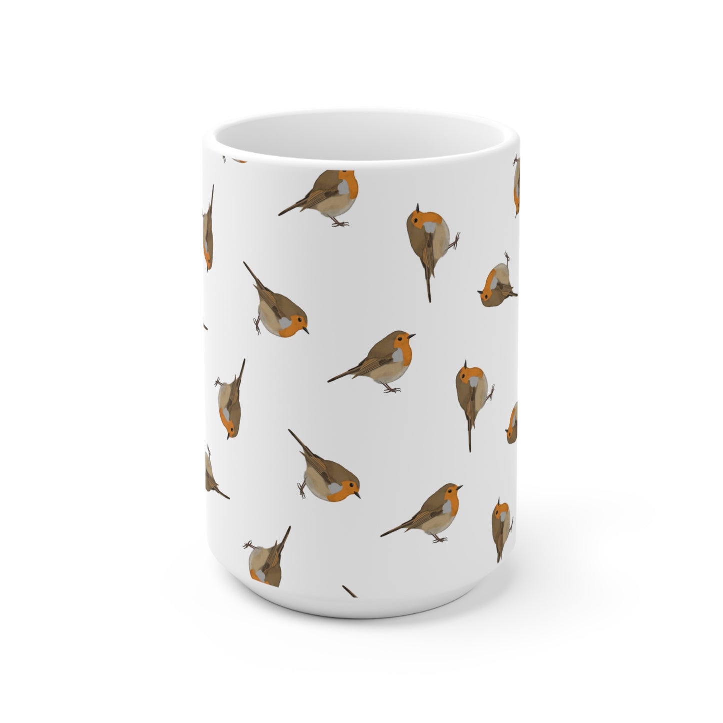 Rotkehlchen Tasse – 11 oz, 11oz