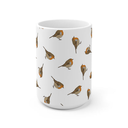 Rotkehlchen Tasse – 11 oz, 11oz