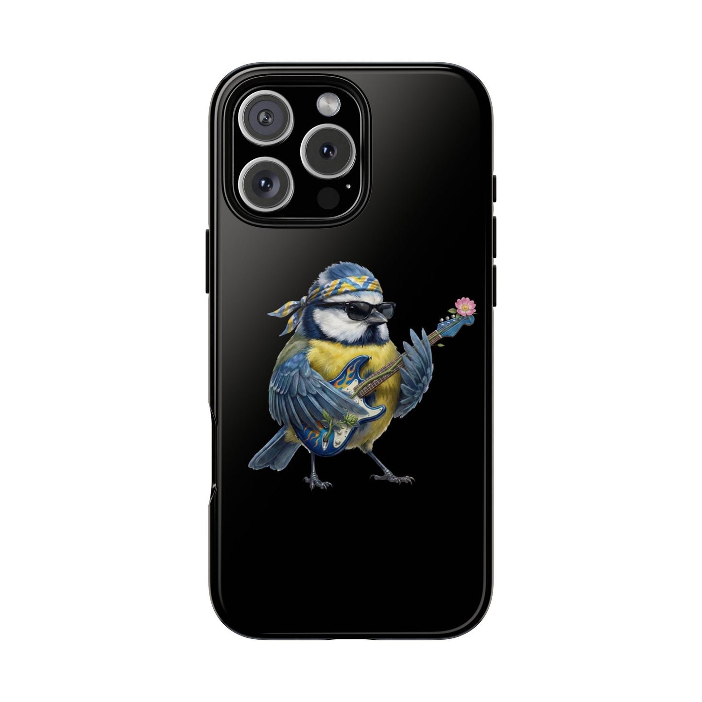 Bert Blumen-Gitarre Handyhülle (iPhone & Google Pixel) – Die Gartenvögel Band 2 Merch