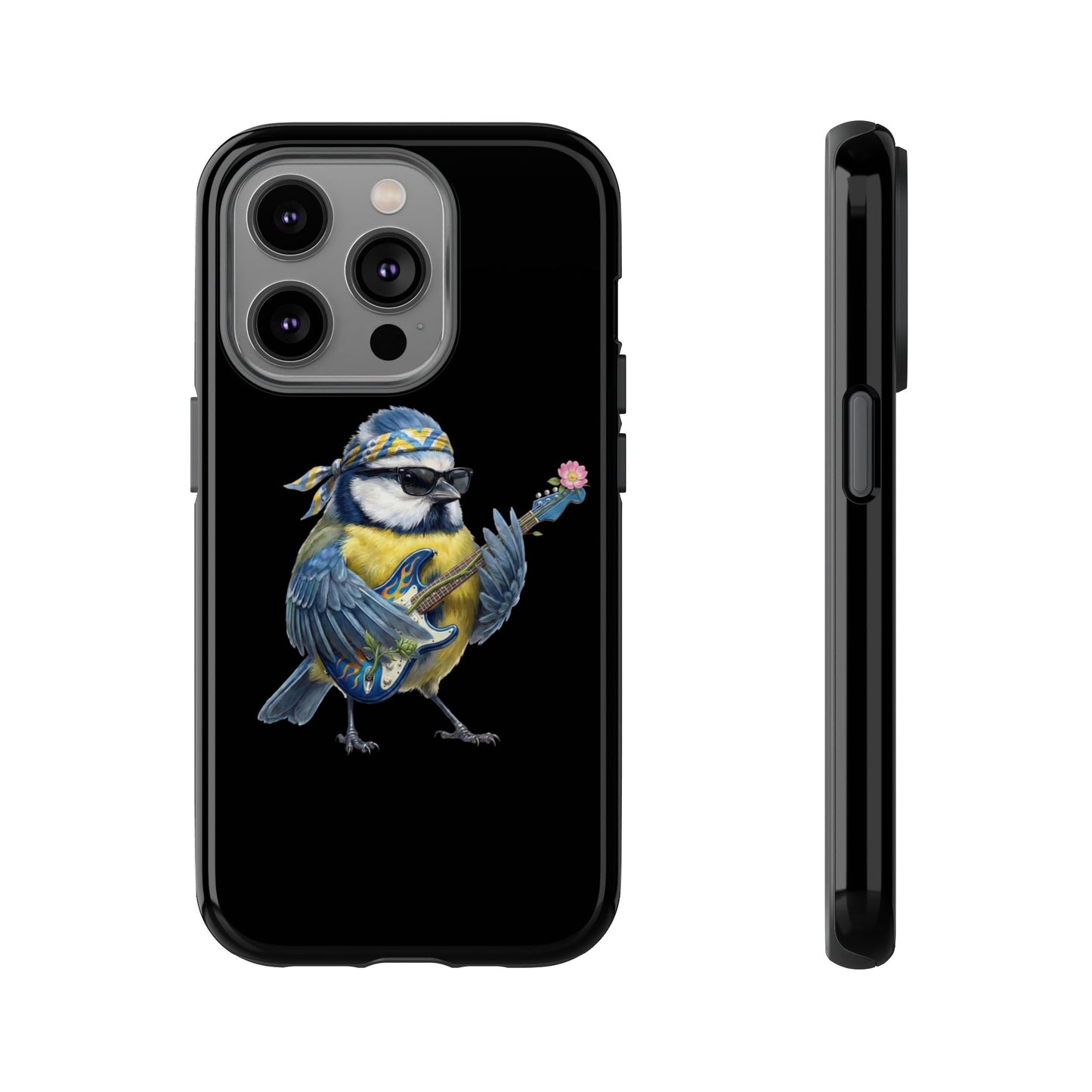 Bert Blumen-Gitarre Handyhülle (iPhone & Google Pixel) – Die Gartenvögel Band 2 Merch