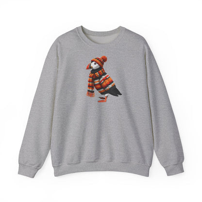 Papageitaucher in Strick Weihnachts-Sweatshirt | Unisex Vogel Sweater für Vogelfreunde & Vogelbeobachter