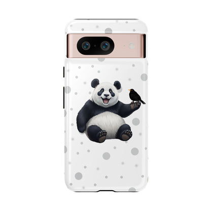 Amsel mit Panda iPhone & Google Pixel Tiermotiv Handyhülle - Tierisch guter Schutz