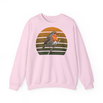Rotkehlchen Sweatshirt | Unisex Vogel Pullover für Vogelfreunde & Vogelbeobachter