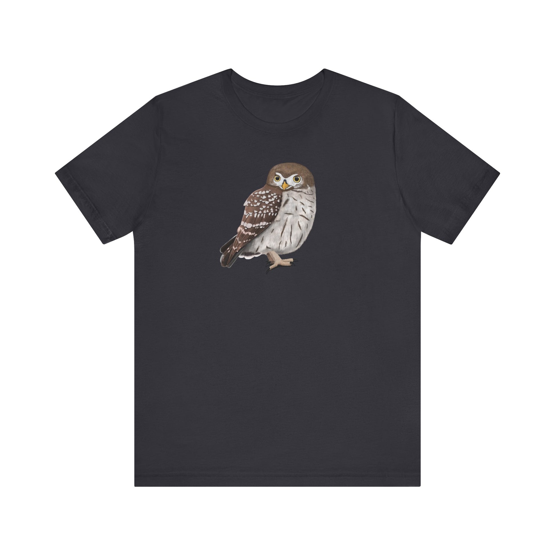 Eule Vogel T-Shirt in Black