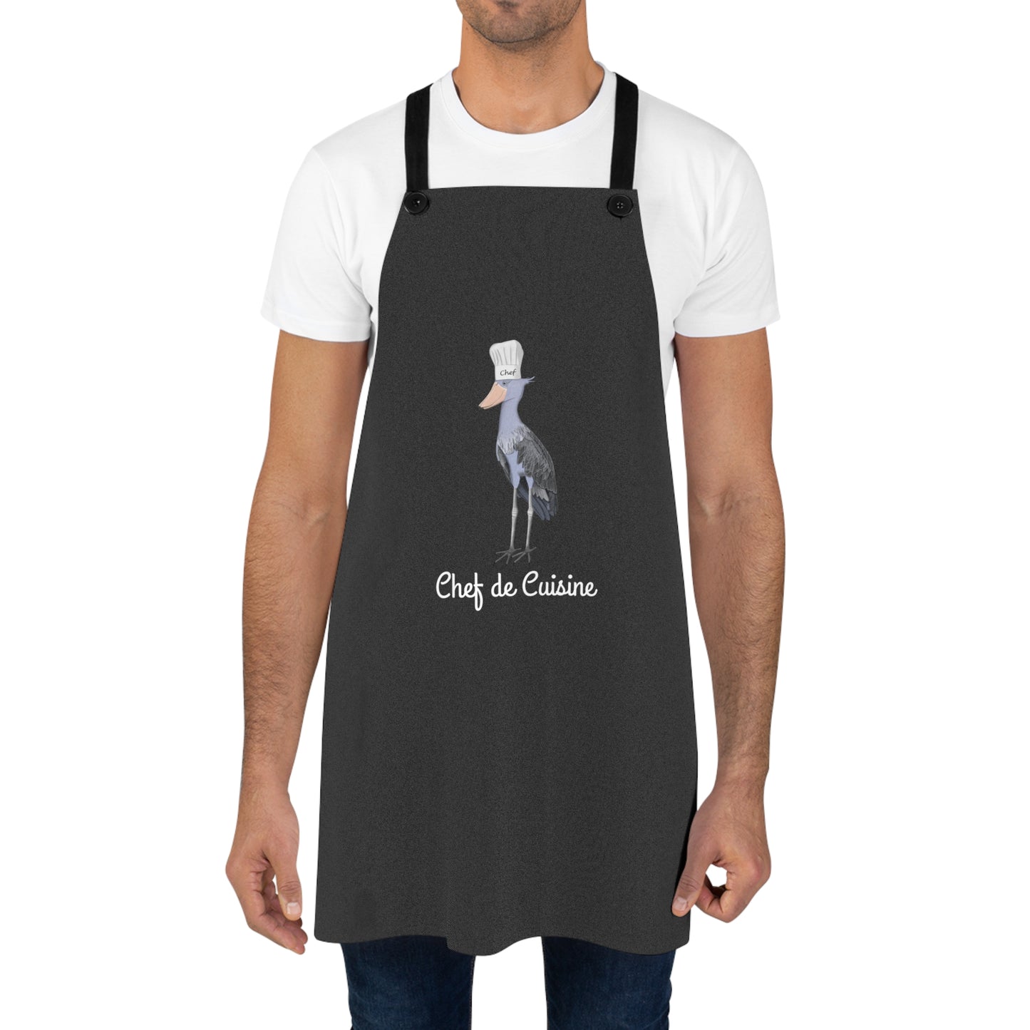 Schuhschnabel Schürze Chef de Cuisine | Lustiges Geschenk für Hobbyköche | jz.birds